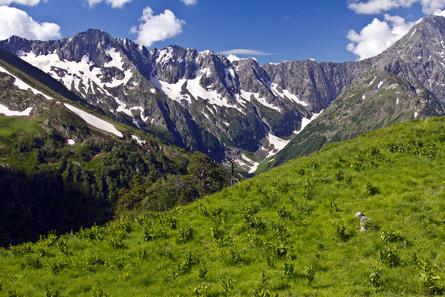 Кавказские горы краснодарского края